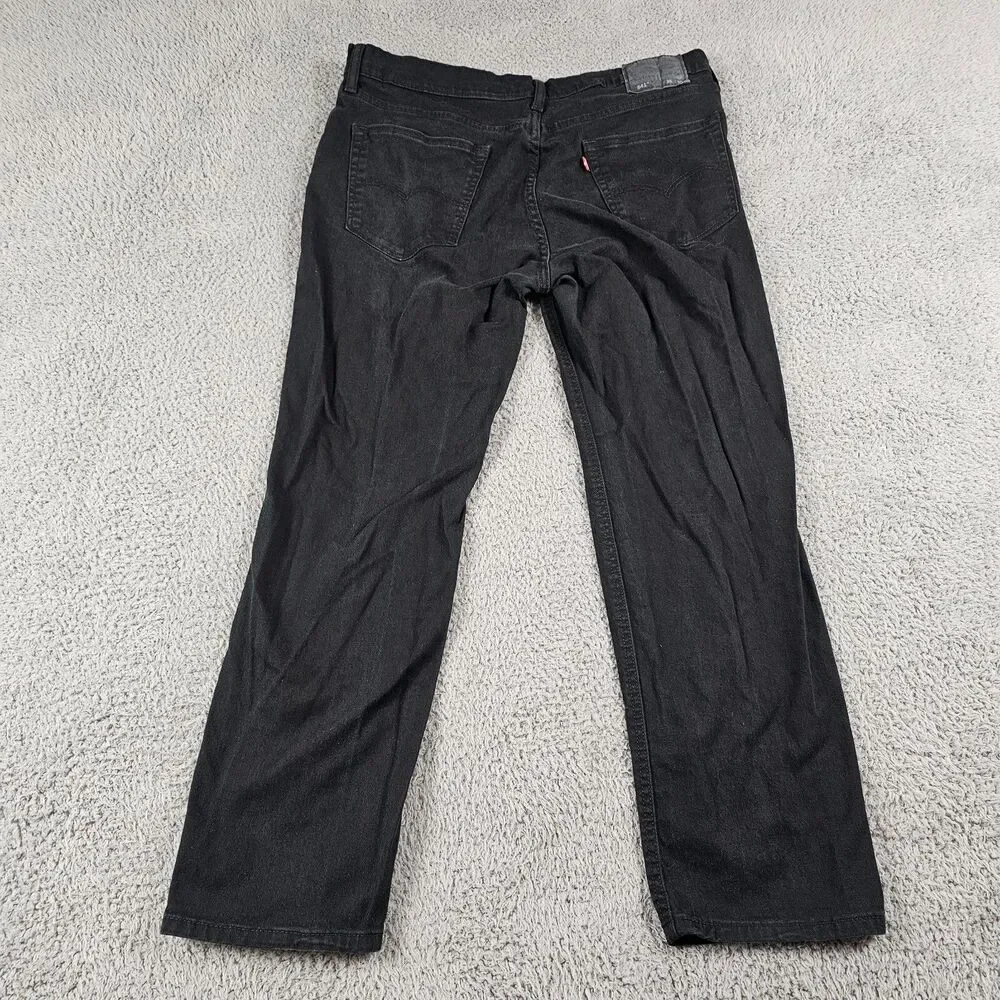 Levis 541 Jeans Mens 37x29 Black Athletic Straight Stretch Casual